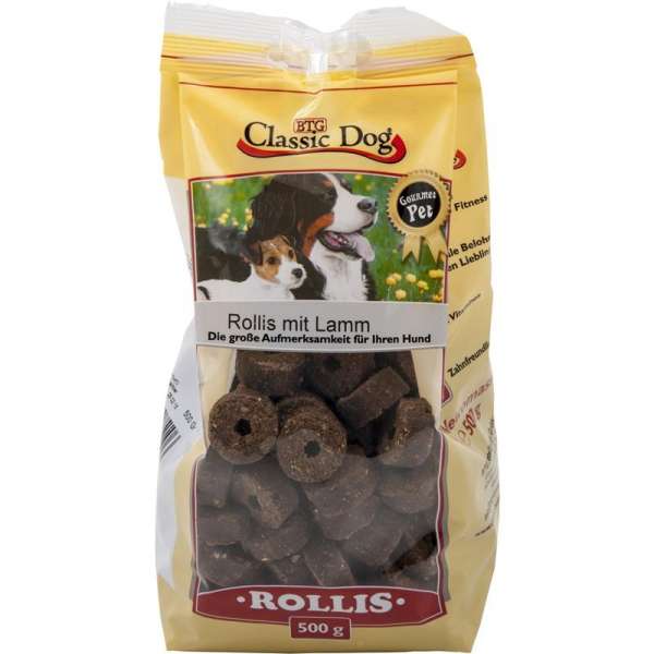 Classic Dog Rollis | Lamm | 500g Hundesnack