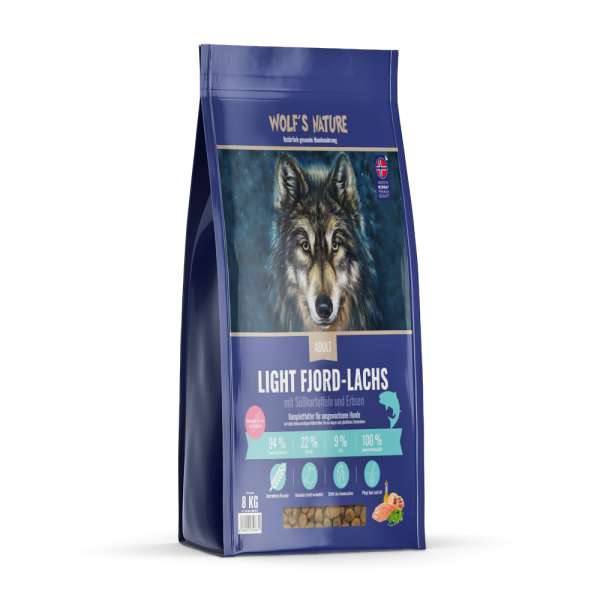 Wolf&#039;s Nature Senior Master Premium | mit Lachs | getreidefreies Hundefutter