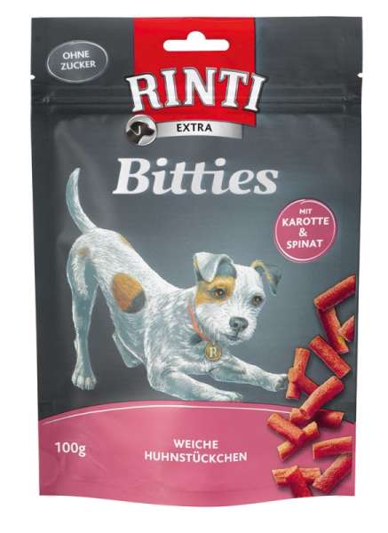 Rinti Bitties | Karotte &amp; Spinat | 100g Hundesnack