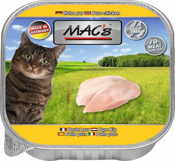 MACs Cat | mit Huhn PUR | 16x100g Katzenfutter