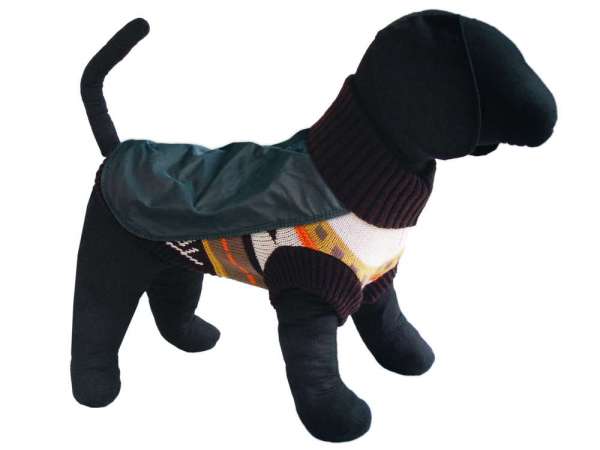 TiBu Strick 49 | Hundepullover mit Regencape