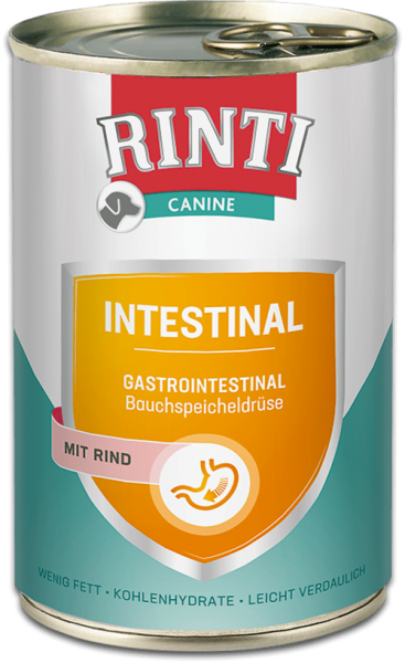 Rinti Canine | Intestinal mit Rind | 12x400g Hundefutter