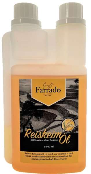 Farrado Reiskeimöl | 500 ml Nahrungsergänzung