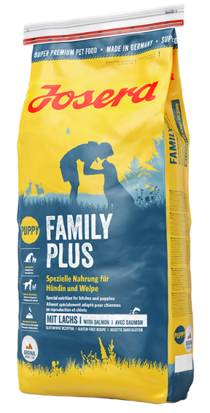 Josera Family Plus | mit Lachs | 15 kg energiereiches Hundefutter