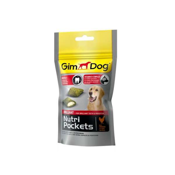 Gimborn Gimdog Nutri Pockets | Brilliant | 45g Hundesnack