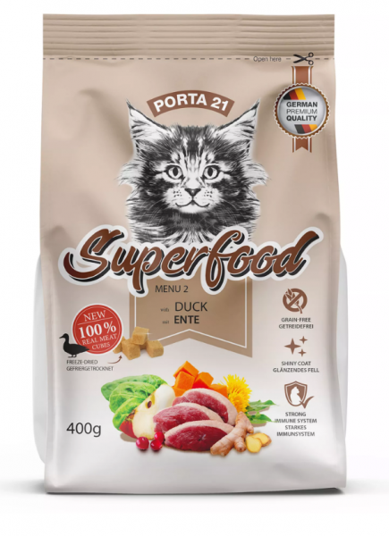 Porta21 Superfood | mit Ente | Katzenfutter