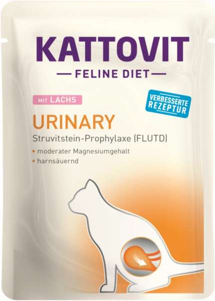 Kattovit Urinary | mit Lachs | 12x85g Katzenfutter