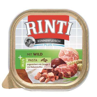 Rinti Kennerfleisch Plus | mit Wild und Pasta | 9x300g Hundefutter