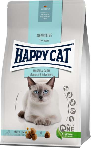 HappyCat Sensitive | Magen &amp; Darm | 1,3 kg Katzenfutter