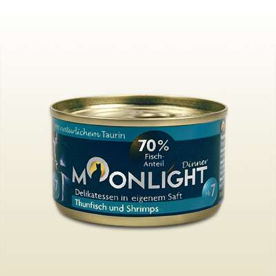 Moonlight Dinner, Fleischmahlzeit Nr 7, Thunfisch &amp; Shrimps, 6x80g