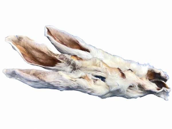 charlys delicate Kaninchenohren mit Fell | Snackline | 200g Hundesnack