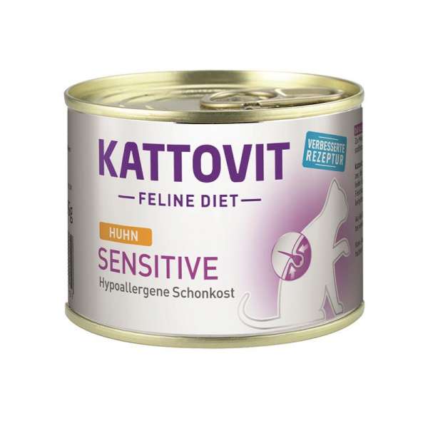 Kattovit Sensitive | mit Huhn | 12x185g Katzenfutter