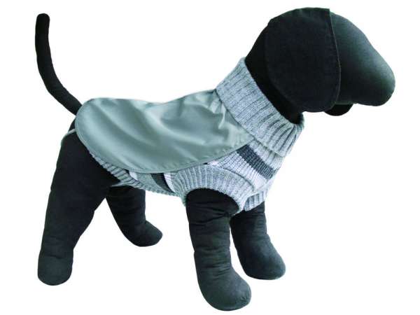 TiBu Strick 40 | Hundepullover mit Regencape