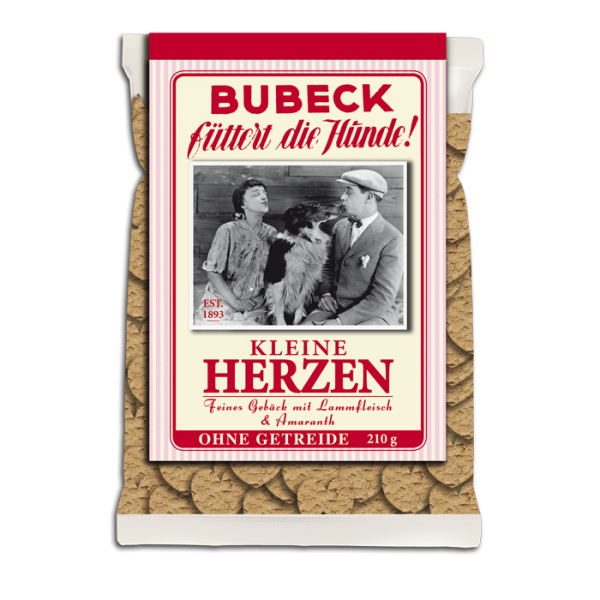 Bubeck | Kleine Herzen | Feines Gebäck mit Lammfleisch | 210g