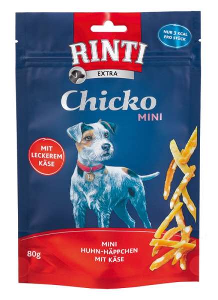 Rinti Chicko Mini | Huhn &amp; Käse | 80g Hundesnack