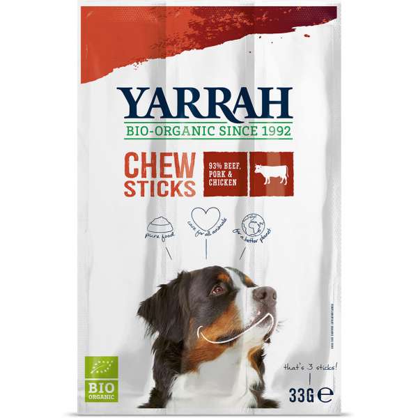 Yarrah Bio Kausticks | 3x 11g Hundesnack