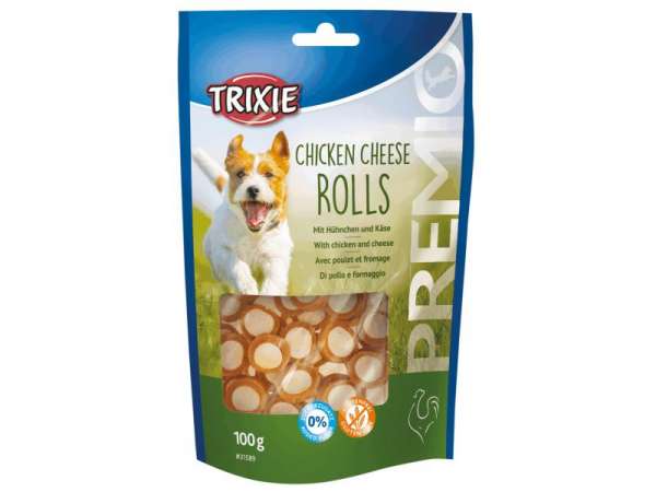 Trixie PREMIO Cheese Chicken Rolls | 100g Hundesnacks
