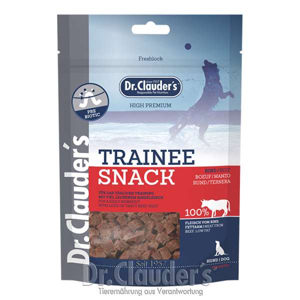 Dr. Clauder´s Trainee Snack | Rind | 10x 80g Hundesnack
