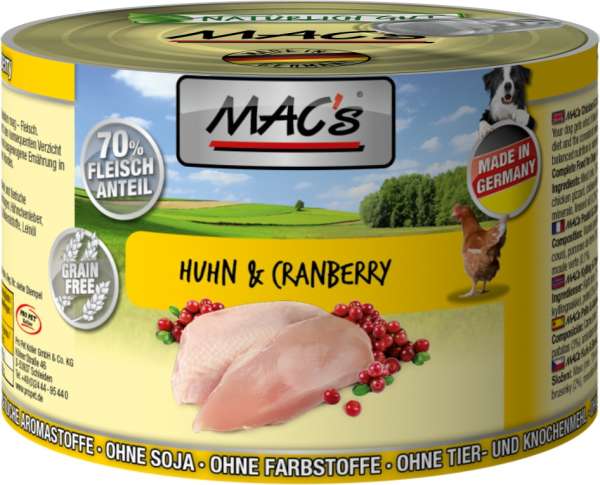 MACs Dog | mit Huhn &amp; Cranberry | Hundefutter