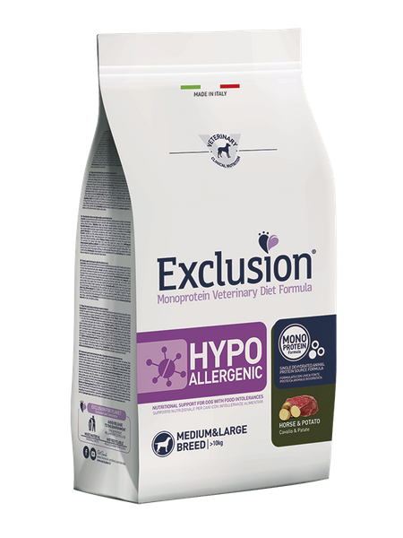 Exclusion Hypoallergenic | Medium + Large Breed | mit Pferd &amp; Kartoffel
