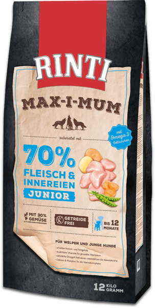 Rinti Max-i-Mum Junior | mit Huhn | getreidefreies Hundefutter