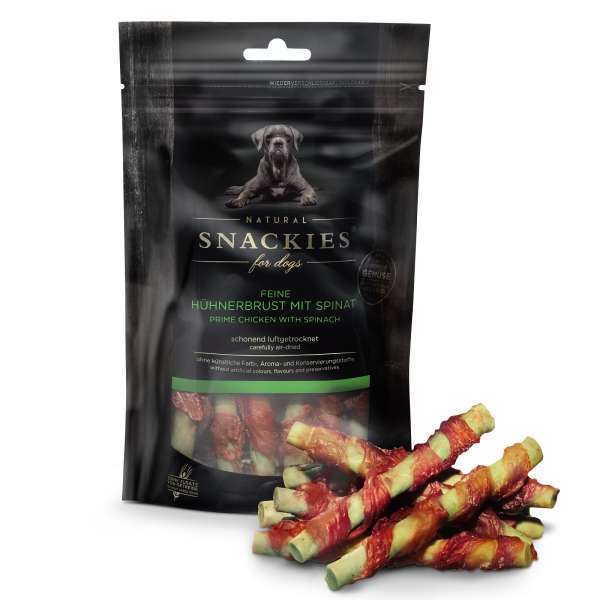 Snackies Feine Hühnerbrust mit Spinat | Hundesnack