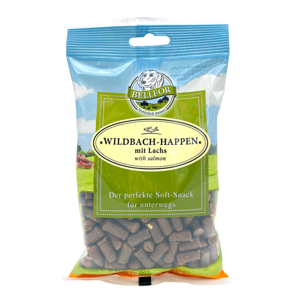 Bellfor Soft Snacks | mit Lachs Wildbach-Happen | 200 g Hundesnacks