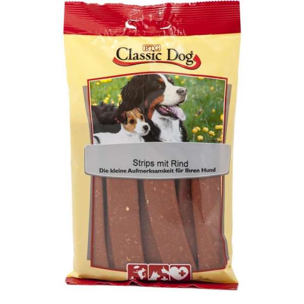Classic Dog Strips | Rind | 20 Stück | 200g Hundesnack