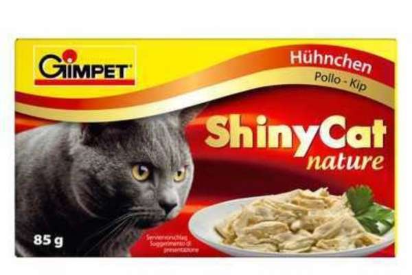 Gimpet-Shiny-Cat Nature, mit Hühnchen, 6x85g