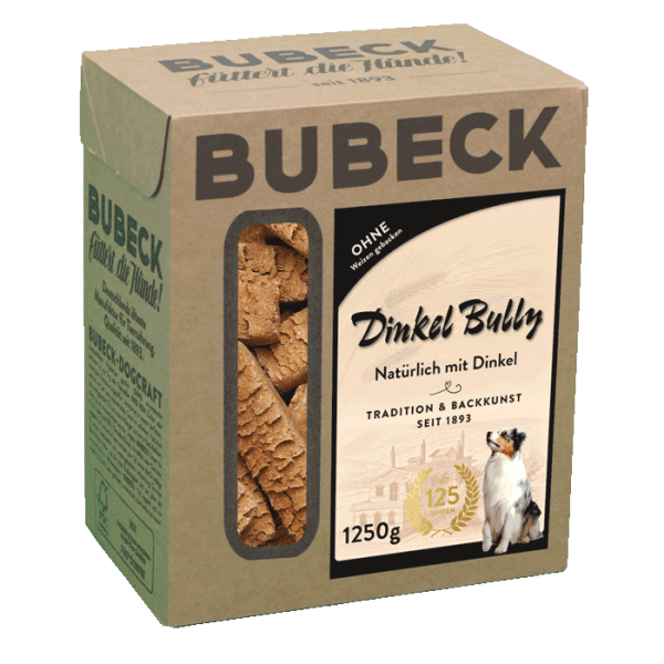 Bubeck | Dinkelbully | hochwertiger Hundesnack mit Dinkel und Fleisch