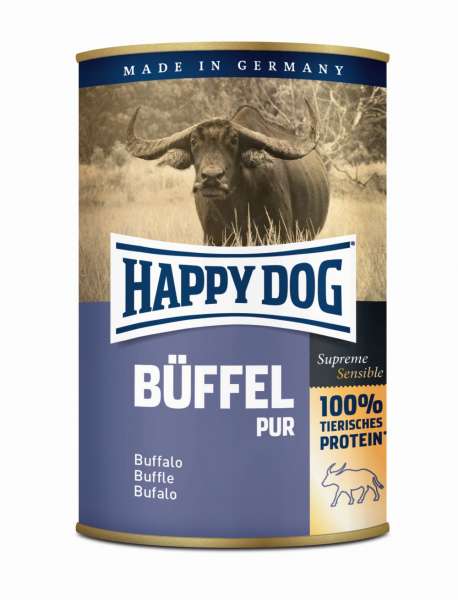 Happy Dog Italy | Büffel Pur | 6 Dosen Hundefutter