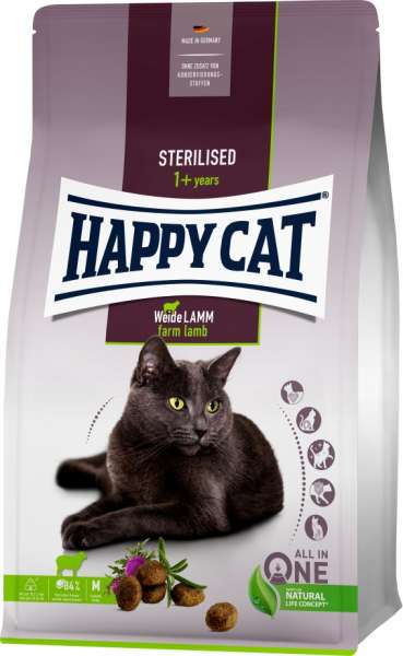 HappyCat Sterilised | mit Weide Lamm | Katzenfutter