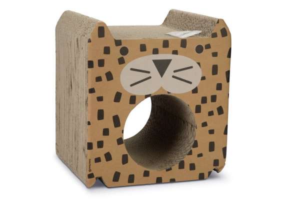 Karlie Beeztees Cat PANTIRA Kartonkratzspielzeug | 35 x 30 x 38,5 cm