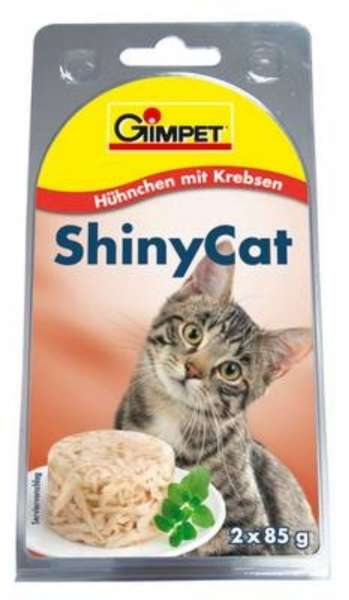 Gimpet-Shiny-Cat, mit Hühnchen &amp; Krebsen, 2x(2x85g)