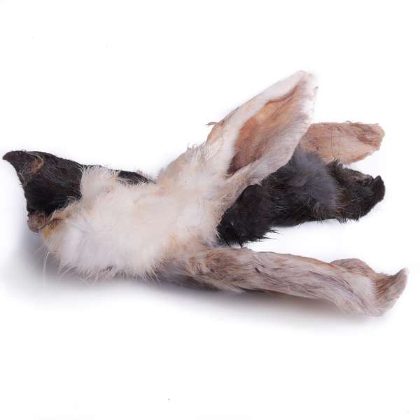 Farrado Kaninchenohren mit Fell | 10x 200 g Hundesnack