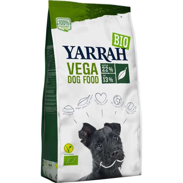 Yarrah Dog BIO Adult VEGA | mit Affenbrotbaum &amp; Kokosöl | Vegetarisches Hundefutter