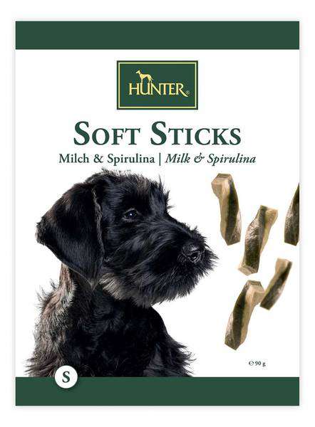Hunter Soft Sticks | Milch &amp; Spirulina | 90g Hundesnack