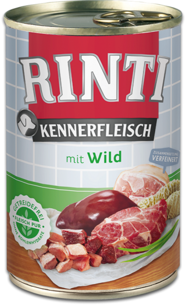 Rinti Kennerfleisch | mit Wild | Hundefutter