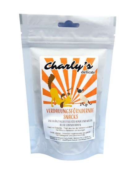 charlys delicate Verdauung | 70g verdauungsfördernde Snack für Hunde &amp; Katzen
