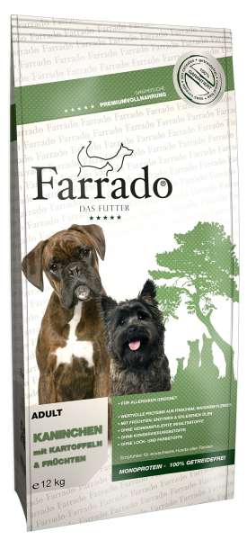 Farrado Adult Dog | mit Kaninchen, Kartoffeln &amp; Früchten | Hundefutter