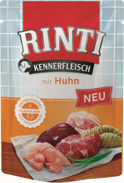 Rinti Kennerfleisch | mit Huhn | 10x 400g Frischebeutel