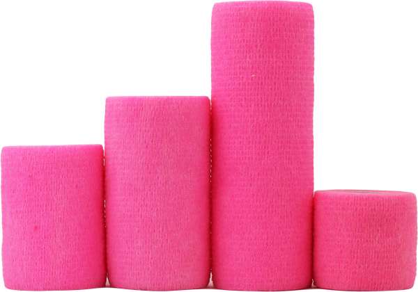 Tierbude Bandage | Neon Pink | Größe S | 5 cm x 4,5 m
