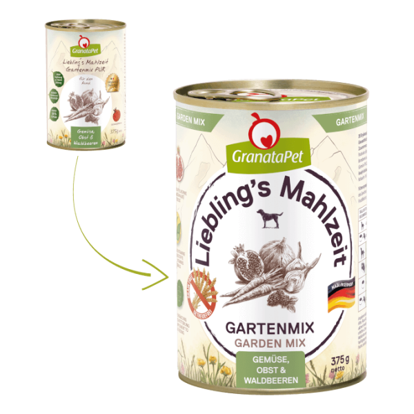 GranataPet Lieblings&#039;s Mahlzeit | Gartenmix Pur | 6 Dosen Hundenassfutter