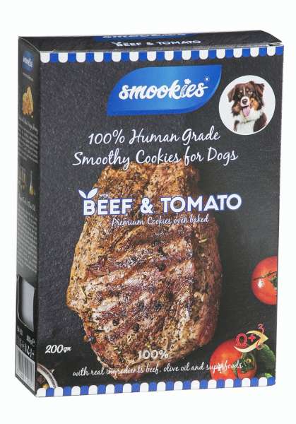 Smookies Kekse | mit Rind &amp; Tomate | 200g Hundesnacks