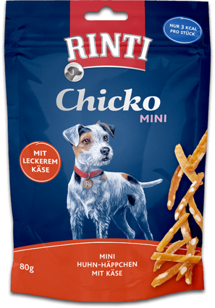 Rinti Extra Chicko Plus | Huhn und Käse | 6x80g Hundesnack