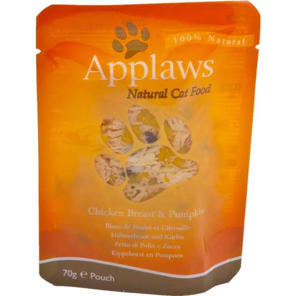 Applaws Cat | Hühnerbrust &amp; Kürbis | 12x 70g Frischebeutel