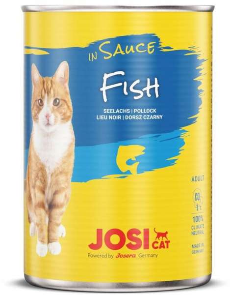 Josera JosiCat Fish in Sauce | mit Seelachs | 6x 415g Katzenfutter