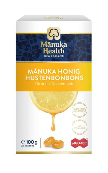Manuka-Honig Zitrone Hustenbonbons MGO 400+ | 100g