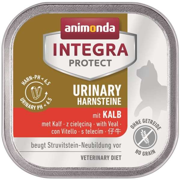 Animonda Integra Protect Urinary | mit Kalb | 6 Schalen Katzenfutter