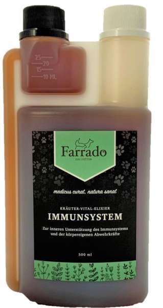 Farrado Kräuter-Vital-Elixier IMMUNSYSTEM | 500 ml Nahrungsergänzung